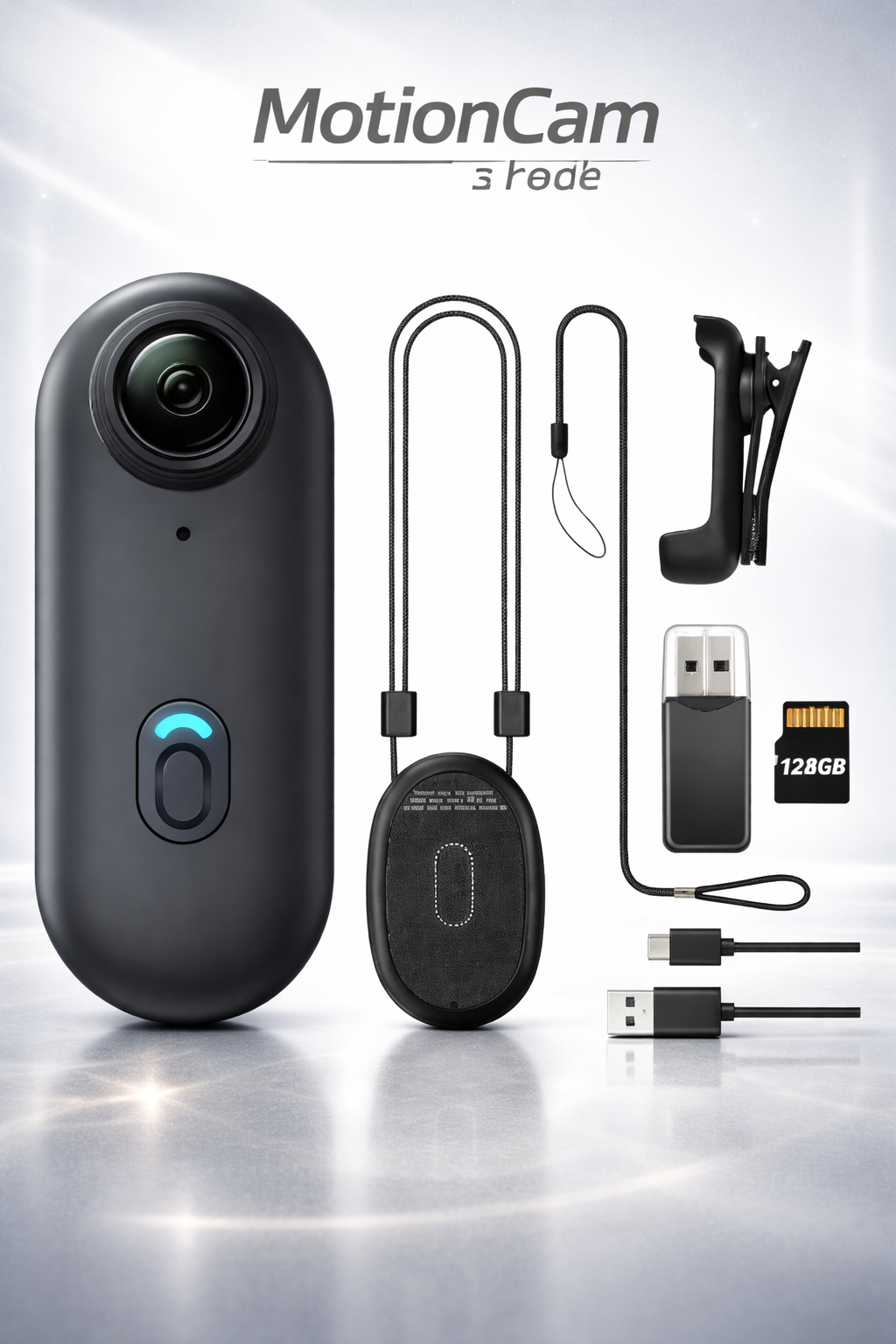 Mini Full HD Action Camera – Helmet & Handlebar Body Cam for Motorcycle Vlog & Travel