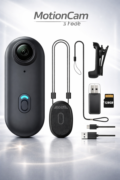 Mini Full HD Action Camera – Helmet & Handlebar Body Cam for Motorcycle Vlog & Travel